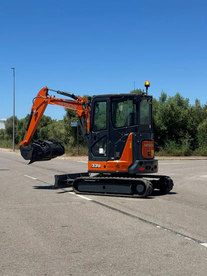 Hitachi ZAXIS 33U mini-excavator, the newest machine in the fleet